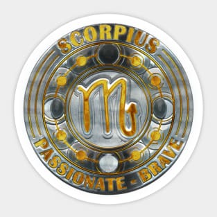 Chrome scorpius Sticker